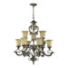 Barcelona Chandelier in Mystic Silver