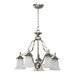 Coventry  Nook Chandelier in Satin Nickel