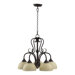 Powell  Nook Chandelier in Toasted Sienna