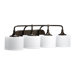 Rockwood Four Light Bath Vanity in Oiled Bronze