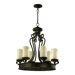 Alameda 6 Light Chandelier withScavo Glass Shade
