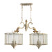 Florence Six Light Kitchen Island Light in Persian White