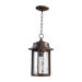 Charter One Light Outdoor Pendant in Oiled Bronze