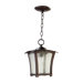 Gable One Light Outdoor Pendant in Oiled Bronze
