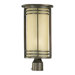 Larson One Light Outdoor Post Lantern in Oiled Bronze