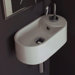 Seventy 41 Above Counter or Wall Mounted Single Hole Bathroom Sink in White