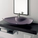 Kong 110/R Above Counter Single Hole Bathroom Sink in White