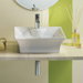 Tango Above Counter Single Hole Bathroom Sink in White