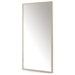 Line Rectangular Mirror with Wooden Frame
