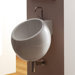 Planet 50 Wall Mounted Bathroom Sink in White