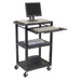 Tuffy Plastic Three-Shelf Computer Workstation