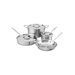 d5 Stainless Brushed 7 Piece Cookware Set