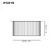 59" Skirt - Single Fabric Flush Mount