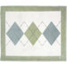 Argyle Green Blue Collection Floor Rug 