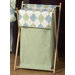 Argyle Green Blue Collection Laundry Hamper 