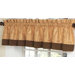 Camel Paisley Collection Window Valance 