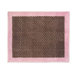Pink and Brown Toile Collection Floor Rug 