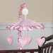 Pink Chenille and Satin Musical Mobile