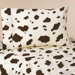 Cowgirl Collection Queen Sheet Set  - Cow Print