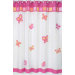 Butterfly Pink and Orange Collection Shower Curtain 