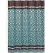 Bella Turquoise Collection Shower Curtain 