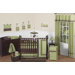 Hotel Green and Brown Collection 9pc Crib Bedding Set 