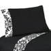 Isabella Twin Sheet Set in Black / White