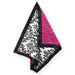 Isabella Hot Pink, Black and White Collection Baby Blanket 