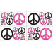 Peace Pink Collection Wall Decal Stickers 