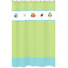 Hooty Turquoise and Lime Collection Shower Curtain 
