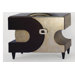 Two Door Cabinet in Antiqued Tarnished Metallic Bronze