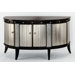 Four Door Cabinet in Gold and Silverleaf