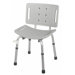 Shower Chair in Grey with Back