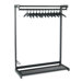 Single-Sided Rack with Two Shelves in Black