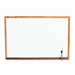Standard Dry-Erase Board, Melamine, 36 x 24, White, Oak Finish Wood Frame