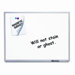 Magnetic Porcelain Dry-Erase Board with Aluminum Frame 96" W x 48" H