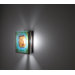 FN3IO Outdoor Wall Sconce with Three Magic Art Glass Panels