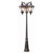 Outdoor Nine Light Three Head Pole Lantern