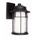  Exterior Wall Lantern with Double Glass in Black