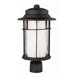 Brand New  Exterior Post Lantern with Double Glass in Black