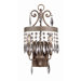   Wall Sconce with Crystal in Dark Bronze/Gold