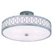 Contemporary 4 Light Semi Flush Mount