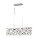 5 Light Kitchen Island Pendant with Crystal Drops