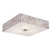 Contemporary Crystal 4 Light Flush Mount