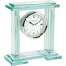 Heavy Glass Plinth Mantle Clock