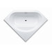 Vaio Duo 3 55.1" x 55.1" Bath Tub with Molded Surround in White