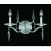 The Swan Two Light Wall Sconce in Satin Nickel