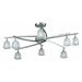 Milan 8 Light Semi Flush Mount