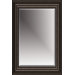 Beveled Mirror with 4" Moulding in Black