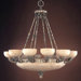 Madrid Eighteen Light Traditional Chandelier in Ancient Silver